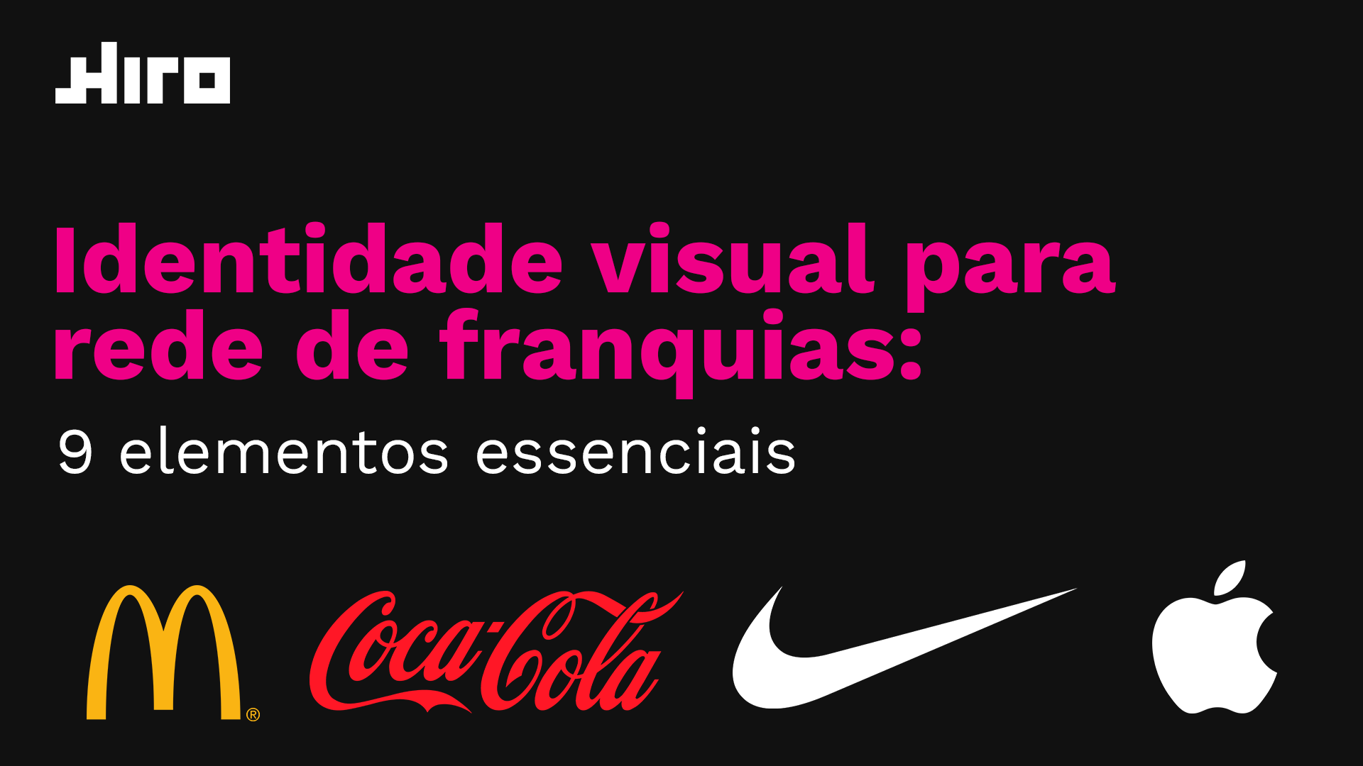 Identidade visual para rede de franquias